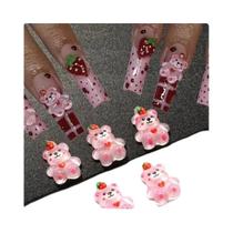 Acessórios De Arte Para Unhas Em Resina De Urso De Doces Kawaii, 20PCS, Formas Múltiplas