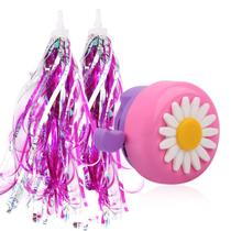 Acessórios de bicicleta U-LIAN Kids Bike Bell w/ Streamers Girls