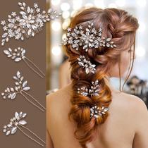 Acessórios de cabelo de casamento IRYCSSCE Crystal Hair Comb & Pins