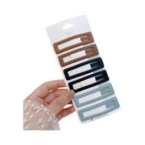 Acessórios de cabelo de grampo de cabelo colorido fosco simples de alta qualidade para mulheres