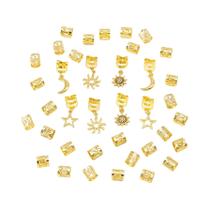 Acessórios De Cabelo Femininos E Infantis 38 Peças Estrela Lua Sol Joias Simples De Metal Para