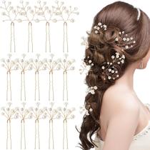 Acessórios de cabelo Landical Baby's Breath Hair Pins for Bride