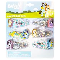 Acessórios de Cabelo LUV HER Bluey para Meninas - Kit com 6 Grampos (3+) Acessórios de Cabelo LUV HER Bluey para Meninas - Kit com 6 Grampos (3+)
