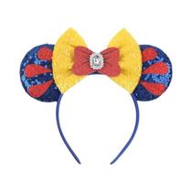 Acessórios De Cabelo Para Meninas E Mulheres, Tiara Disney Mickey Mouse E Branca De Neve, Orelhas De