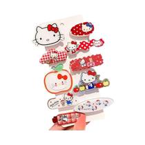 Acessórios De Cabelo Sanrio Hello Kitty My Melody Kuromi, Grampo De Cabelo E Elástico Para Meninas, Acessórios De Cabelo Sanrio Hello Kitty My Melody Kuromi, Grampo De Cabelo E Elástico Para Meninas,