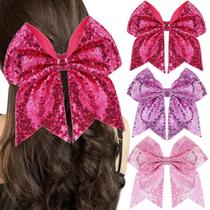 Acessórios de cabelo ZOLYCO Large 18cm Glitter Bow Clip para mulheres