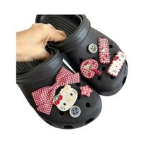 Acessórios De Calçados Femininos Estilo Hello Kitty Com Laço, Joias Vintage Elegantes Para Sapatos Acessórios De Calçados Femininos Estilo Hello Kitty Com Laço, Joias Vintage Elegantes Para Sapatos