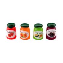 Acessórios De Comida Para Casa De Bonecas Miniatura 2PCS Molho De Morango Geléia Mel Água De Limão
