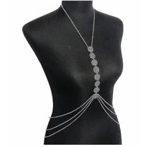 Acessórios de console de jogos em casa corrente de cintura corrente de corpo de metal multicamadas joias sexy de verão para mulheres tipo3