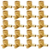 Acessórios de cotovelo Drop Ear RUBY.Q 1/2 PEX x 1/2 NPT em latão (pacote com 20) Acessórios de cotovelo Drop Ear RUBY.Q 1/2 PEX x 1/2 NPT em latão (pacote com 20)
