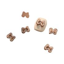 Acessórios De Decoração DIY Em Liga Metálica, Charms De Arte De Unhas 3D Com Tema Urso Kawaii, Laço Acessórios De Decoração DIY Em Liga Metálica, Charms De Arte De Unhas 3D Com Tema Urso Kawaii, Laço