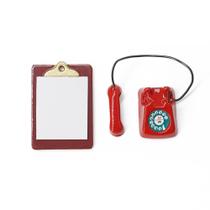 Acessórios de decoração Odoria Miniature Phone & Clipboard