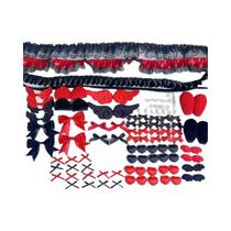 Acessórios De Decoração Para Bolsa DIY Em Renda Preta E Vermelha, Suporte Para Cartões Valley Beauty