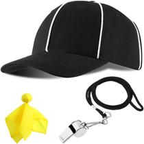 Acessórios de fantasia BBTO Referee Hat Whistle Penalty Flag