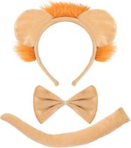 Acessórios de fantasia: faixa de leão, cauda e laço para festa Acessórios de fantasia: faixa de leão, cauda e laço para festa