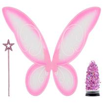 Acessórios de fantasia Incredible Pink Fairy Wings & Wand Acessórios de fantasia Incredible Pink Fairy Wings & Wand