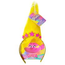 Acessórios de fantasia LUV HER Trolls World Tour Bandana com peruca