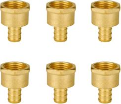 Acessórios de latão SUNGATOR PEX B 1/2 x 1/2 NPT fêmea (pacote com 6)