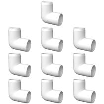Acessórios de PVC de 90 graus e 1/2 polegada (pacote com 10) Grau de mobiliário