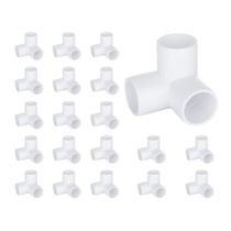 Acessórios de PVC TiantianUp de 3 vias e 1/2 polegada para móveis (pacote com 20) Acessórios de PVC TiantianUp de 3 vias e 1/2 polegada para móveis (pacote com 20)