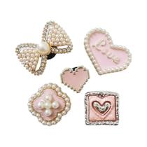 Acessórios De Sapato Femininos Com Laço De Strass, 5 Peças, Decorações DIY Para Sapatos De Jardim, Acessórios De Sapato Femininos Com Laço De Strass, 5 Peças, Decorações DIY Para Sapatos De Jardim,