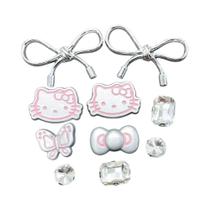 Acessórios De Sapato Hello Kitty Borboleta Para Meninas, 10 Peças Removíveis, Presente DIY De Verão,