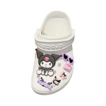 Acessórios De Tênis LED Kuromi Cinnamoroll Melody Pompompurin, Presentes De Fivela De Chinelo De