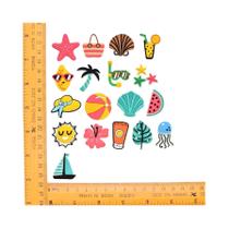 Acessórios De Verão Para Mulheres: 18 Peças De Fivelas Decorativas De Borracha Para Bolsas De Praia