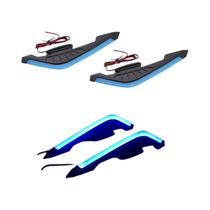 Acessórios Decorativos Universais Para Motocicletas: Spoilers Laterais Dianteiros Com Luzes LED 12V