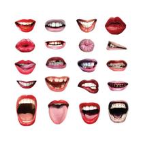 Acessórios Divertidos Para Fotocabine DIY Com Lábios E Boca, Conjunto De 20 Peças Para Decorações De