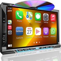 Acessórios estéreo de carro Double DIN com leitor de CD/DVD 7"