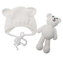 Acessórios fotográficos ECYC Newborn Baby Bear Hat Beanie Acessórios fotográficos ECYC Newborn Baby Bear Hat Beanie