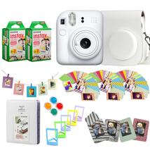 Acessórios Fujifilm Instax Mini 12: Capa, Molduras, Álbum e Kit Design (40 Folhas) - Branco Argila