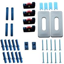 Acessórios Kit Pia Armários Vitrines Vidro Manutenção Instal Cor Preto