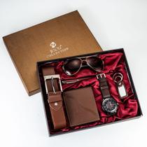 Acessórios Masculino (Jesou Collection) de Luxo Relógio, Óculos, Carteira, Caneta e Chaveiro.