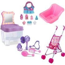 Acessórios P/ Boneca Bolsinha e Camarim Infantil Com Cadeira Acessórios P/ Boneca Bolsinha e Camarim Infantil Com Cadeira