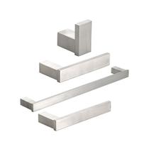 Acessórios Para Banheiro 4 Peças Aço Inox 304 São Domingos Pingoo.casa - Prata Escovado