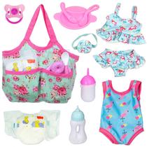 Acessórios para bonecas, conjunto de alimentação UNICORN ELEMENT, 8 unidades Acessórios para bonecas, conjunto de alimentação UNICORN ELEMENT, 8 unidades