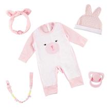 Acessórios para bonecas Reborn BABESIDE Pink & White Bunny