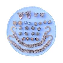 Acessórios Para Calçados Dourados 26 Peças Pingentes Laços Flores De Diamante Pequenas Borboletas Acessórios Para Calçados Dourados 26 Peças Pingentes Laços Flores De Diamante Pequenas Borboletas