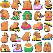 Acessórios Para Calçados Série Capivara, 25 Peças, Decorações Em PVC Para Chinelos E Sandálias, Acessórios Para Calçados Série Capivara, 25 Peças, Decorações Em PVC Para Chinelos E Sandálias,