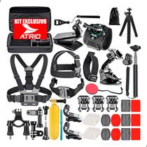 Acessórios Para Câmera de Ação Atrio 4K Fullsport - Kit Mais Completo Com Suportes de Montagem e Fixação