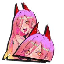 Acessórios para carros, adesivo YUNEX Anime Peeker, 5,1 cm, 2 unidades