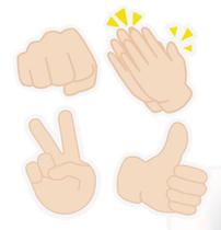 Acessórios para Diversão Mãozinhas Festa Influencer - 8 unidades - Cromus - Rizzo