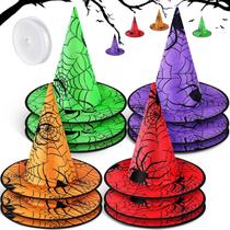 Acessórios para fantasias de chapéu de bruxa de Halloween Shine 12 unidades