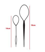 Acessórios para fazer penteados rápido coque trança 2 peças