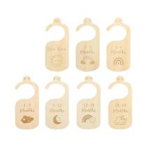 Acessórios Para Fotografia De Bebês Recém-Nascidos 7PCS Cartões De Marcos Mensais De Madeira Acessórios Para Fotografia De Bebês Recém-Nascidos 7PCS Cartões De Marcos Mensais De Madeira