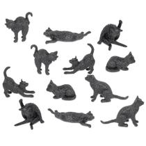 Acessórios para gatinhos de vinil em miniatura Archie McPhee Black Cats Acessórios para gatinhos de vinil em miniatura Archie McPhee Black Cats