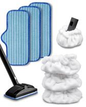 Acessórios para limpador a vapor RuannoClean compatíveis com limpador a vapor Dupray, capa triangular de microfibra para limpador a vapor Neat e panos de microfibra, 3+3 capas reutilizáveis para esfregão a vapor Acessórios para limpador a vapor RuannoClean compatíveis com limpador a vapor Dupray, capa triangular de microfibra para limpador a vapor Neat e panos de microfibra, 3+3 capas reutilizáveis para esfregão a vapor