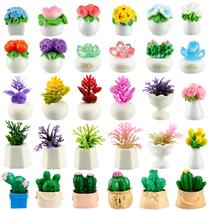 Acessórios para plantas de casa de bonecas em miniatura Threehoney 30 unidades